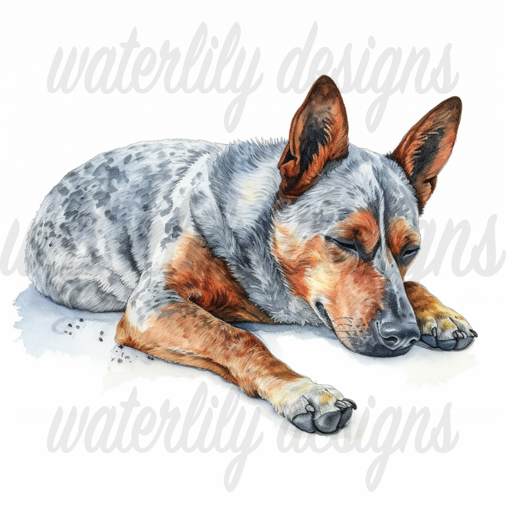 Australian Cattle Dog Clipart Bundle 7 High Quality Vibrant Jpgs