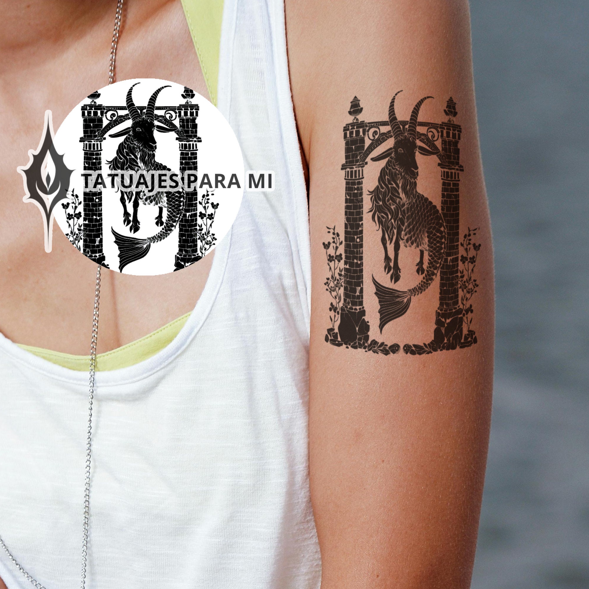 Cuatro Diseños De Tatuajes De Capricornio, Tatuajes Con Significado. Four  Capricorn Tattoo Designs, Tattoos With Meaning - Etsy Israel, image size:2000x2000