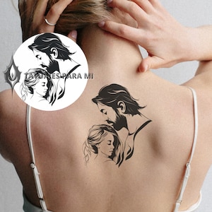Mooie tatoeages voor tatoeages, tatoeages. Vier tattoo-ontwerpen voor vader en dochter.