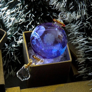 Hand Blown Glass Christmas Ornament: Delicate Holiday Tree Decoration