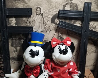 Walt Disney Micky und Minnie Marionette Puppen