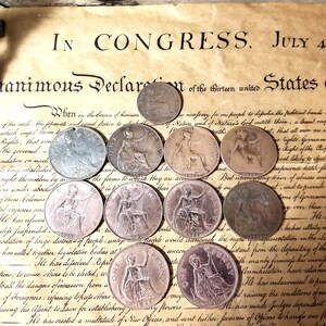 Lot of Coins from Great Britain from different years.