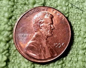 1996 Lincoln One Cent (ERROR IN LIBERTY)
