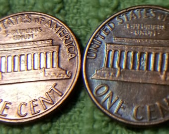 1979 Lincoln Penny Geen Muntteken en 1979 Lincoln Penny Mint Mark FG