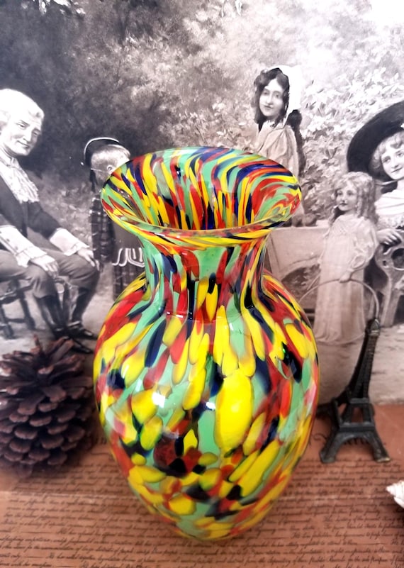 Multicolor Glasvase von Cavalier