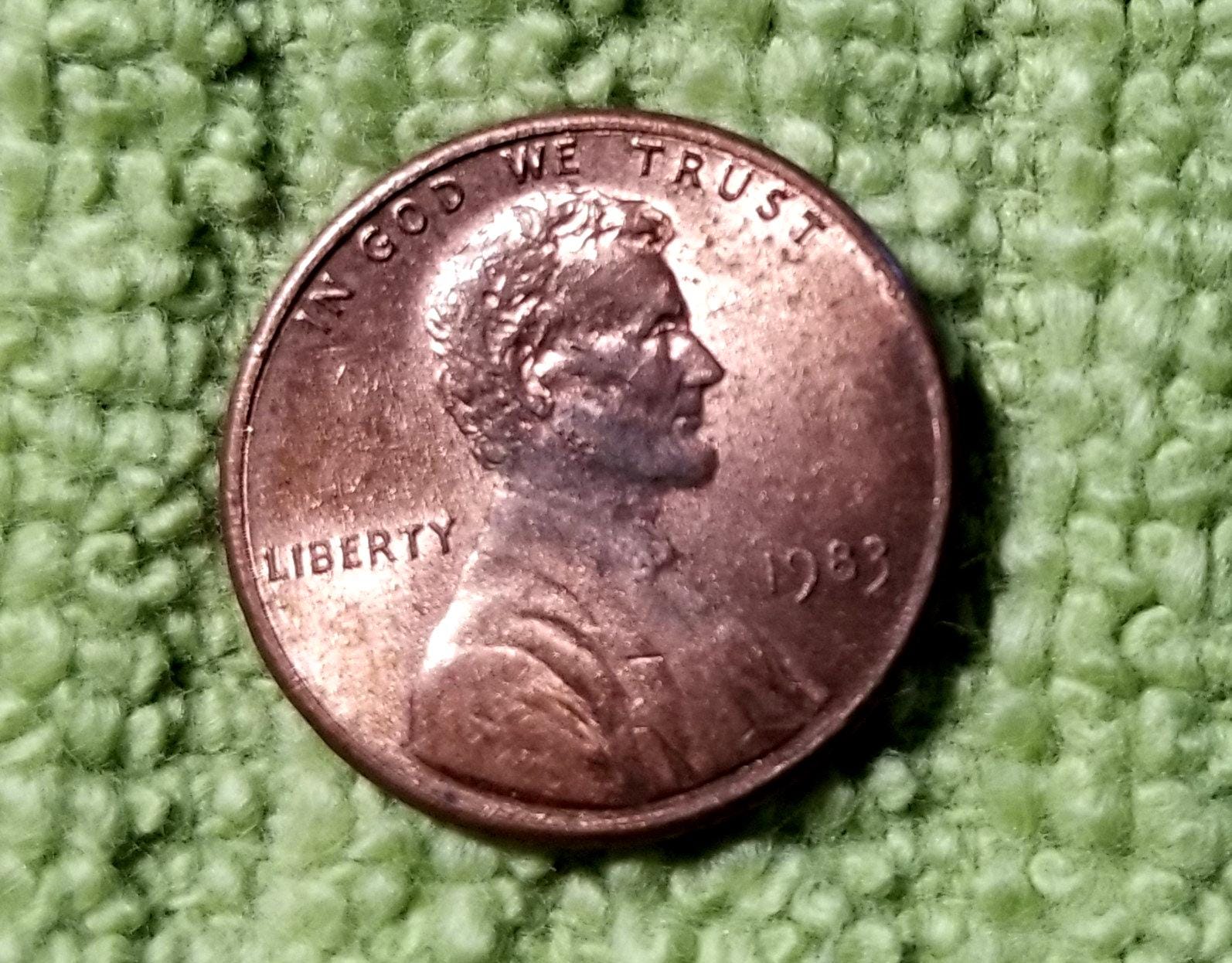 スモールデイト 1982年 リンカーン1Cペニーコイン ミントマークD 希少