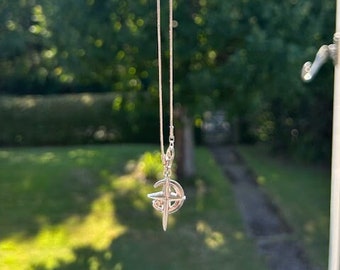 Moon and Star necklace / pendant