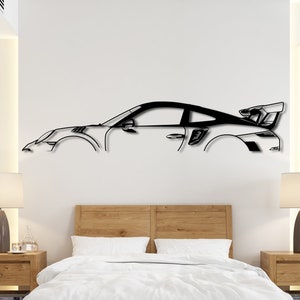 GT2 RS 3.8 TT F6 Racing Sports Cars Gift / German GT2 Sport Model Car Metal Art /  Gift For Sports Car Lover / Fathers Day Gift