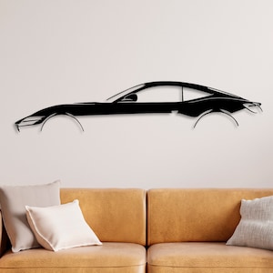 Roma Car Metal Wall Art: Modern Garage Decor