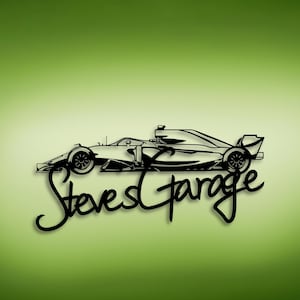 Custom  Formula Theme Metal Wall Sign, Indycar Fans Gift, Custom Car Garege Sign, Gift For Cars Wall Art, Halloween  Gift