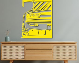 RX FD3 Car Model Metal Wall Art / JDM Drift Car Shape