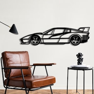 288 GTO Metal Wall Art: Sports Car Garage Decor