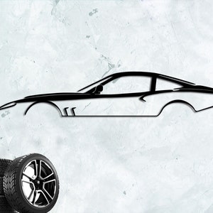 550 Maranello Car Metal Wall Art: Sport Model Silhouette