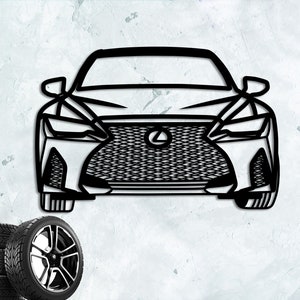 LS 500 Cars Metal Wall Art , LS 500 Full Silhouette Cars Metal Wall Decor, Decor for Garage Sign ,Car Enthusiast Gift