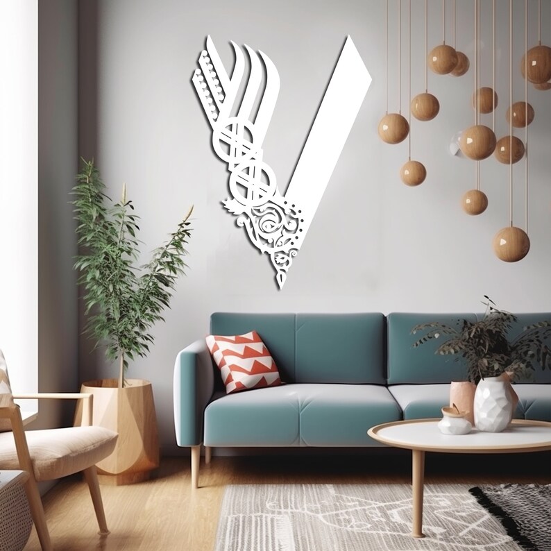 Valhalla Display Lettering Viking Valhalla Symbol, Metal Wall Decor, Rune Logo Sign - Etsy