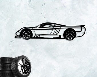 Salenn S7 Super Sports Car Metal Wall Art , Custom Cars Metal Wall Decor, Saleen Sport Garage Wall Sign , Father&#39;s Day Gift for Car Lovers