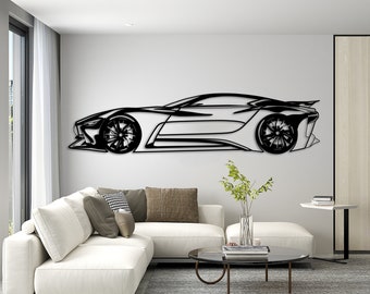 Infiniti Vision GT Metal Wall Decor gift, Car Silhouette Metal Wall Art, Super Sport Car Lover Gift, Large size Cars, Father Day Gift