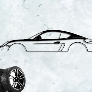 981 Model Car Metal Wall Art: Sports Garage Decor