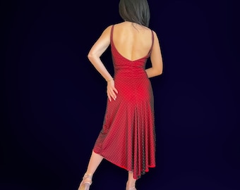 Robe de danse tango dos nu, Robe double épaisseur