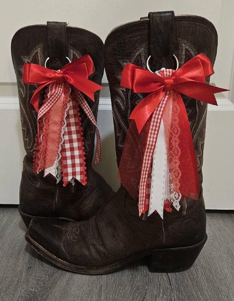 Boot Bows Display College Reveal Boot Bows, Senior Photo Boot Bow Accessories, Custom ...