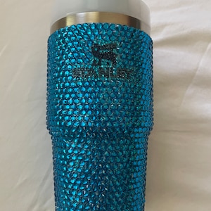 Stanley Quencher H2.0 20oz Tumbler, Crystal Rhinestone Stanley, Nearly 3,000 Crystals, Ready to Ship, Christmas Gift, Someone Special Gift