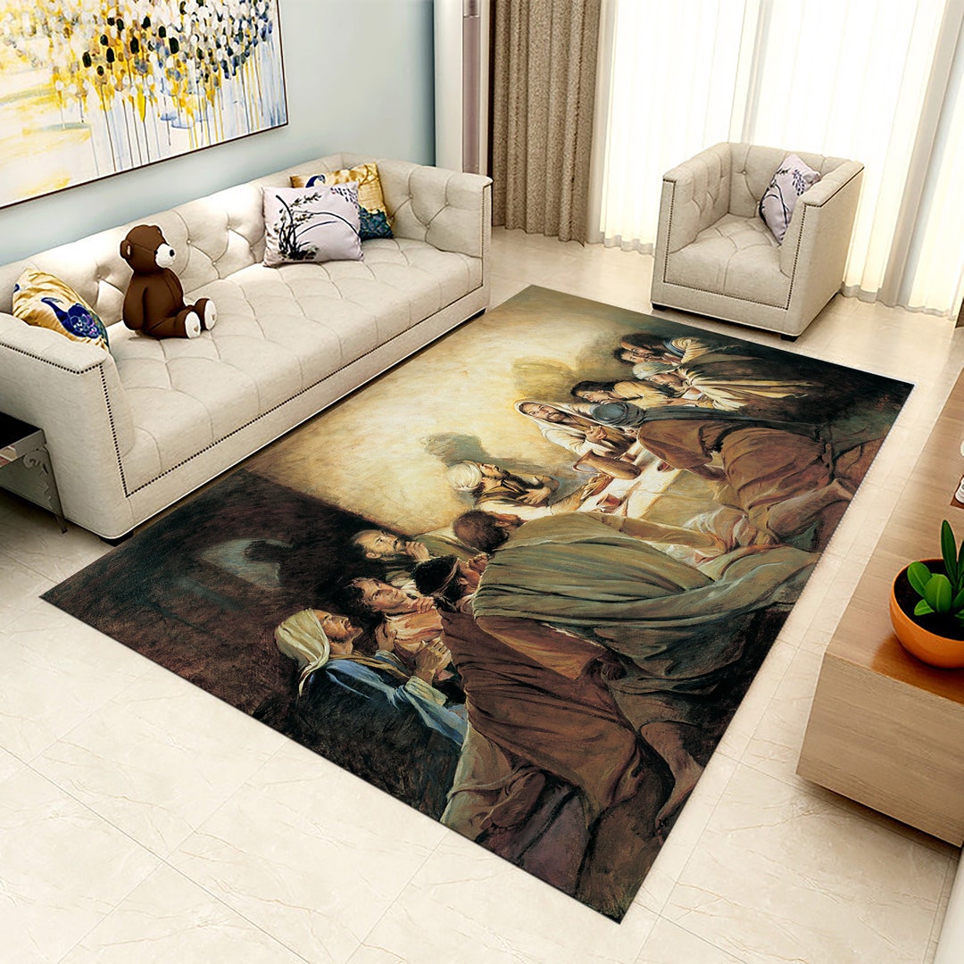 Christian Rug,jesus Rug,jesus Theme Rug,jesus Pattern Rug,religion Rug