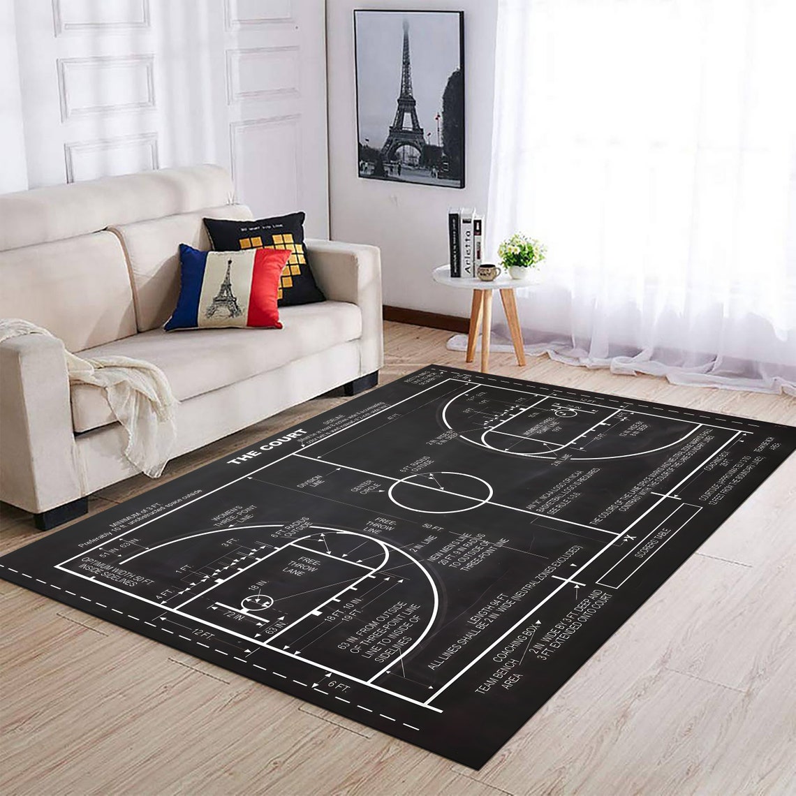 Basketball Court Rug,basketball Team Rug,sports Rug,air Area Rug, Sport
