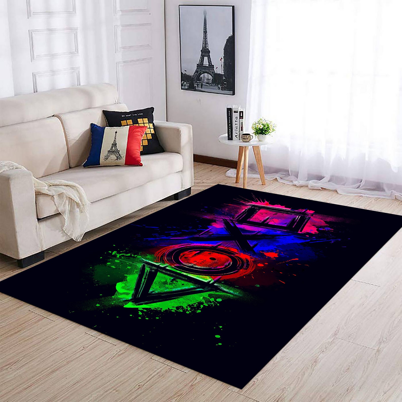 Joystick Pattern Rug,game Console Rug,awesome Rug,game Room Rug,home ...