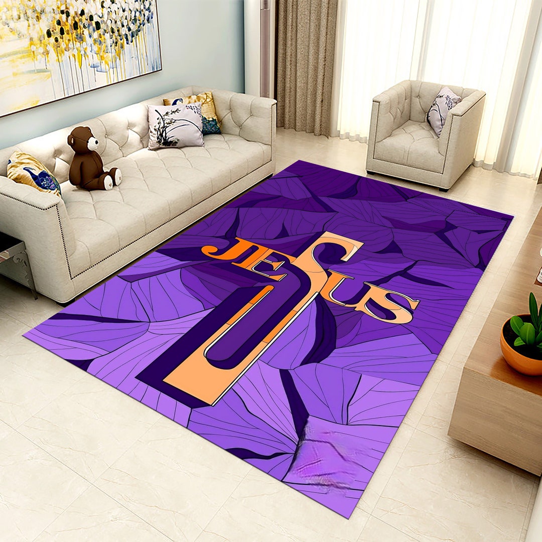 Jesus Christ Rug,jesus Decor Carpet,antique Christian Carpet,church