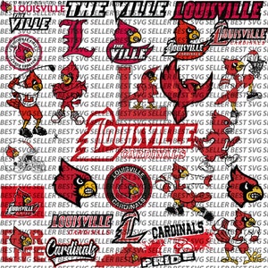 Vintage Louisville Cardinals Sweatshirt University Football Fan Shirt Gifts  Louisville Fans - Bluefink