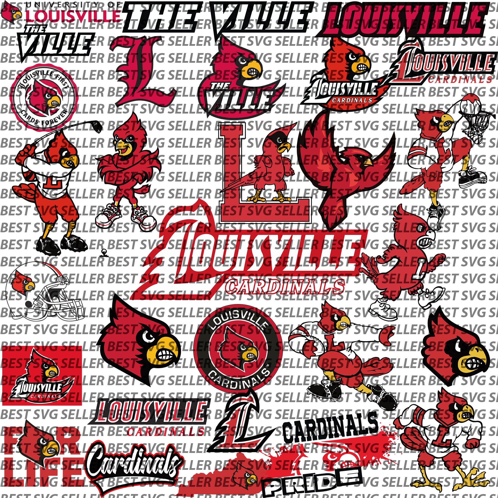 Lids Louisville Cardinals Acrylic Mega Keychain