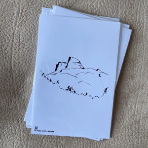 Schwarzer Stoßzahn - Skizze - Print