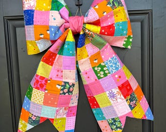 Quilted Fabric Bow home decor