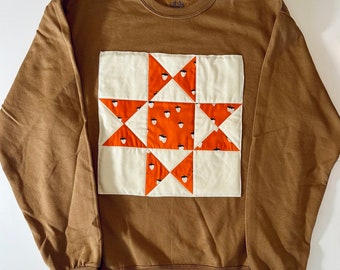 Ohio Star Quilt Block Sweatshirt