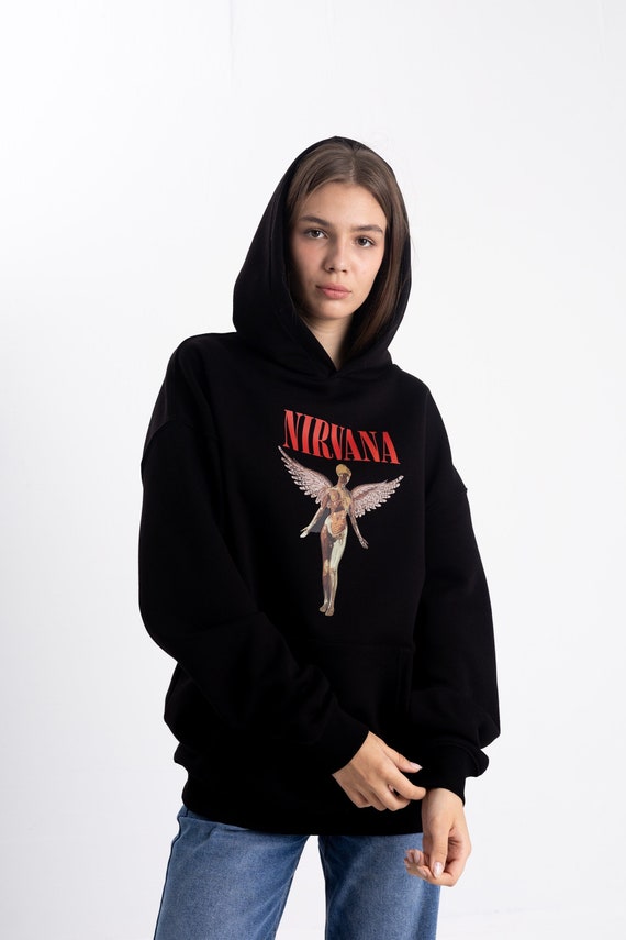 Nirvana store hoodie black