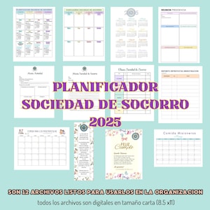 Planificador sociedad de socorro español