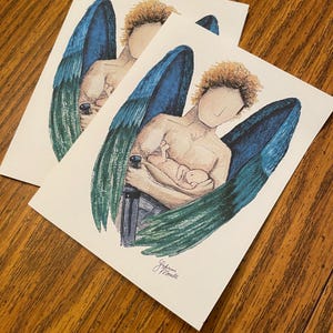 Guardian Angel Printable Notecards