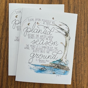 As a Tree St. Margaret Mary Alacoque Printable Notecards