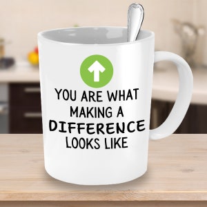 Difference Maker Coffee Mug, Gifts for Difference Maker, Appreciation Gifts for Coworkers, Retirement, Leaving, Novelty Mug, Men, Women