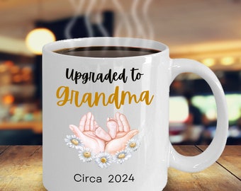 New Grandma Coffee Mug, Grandma Coffee Mug, Pregnancy Announcement to Grandma, Baby Announcement for Grandma, Gift for New Grandma