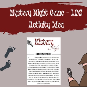 Mystery Night Game - LDS Activity Idea