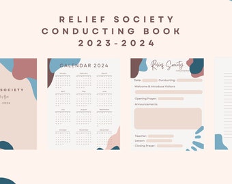 Relief Society Conducting Book 2023/2024