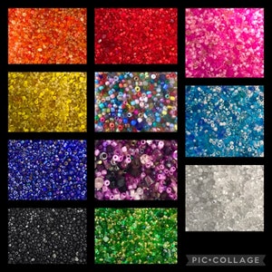 Small~Glass Bead Mix - 10g - Seed Beads