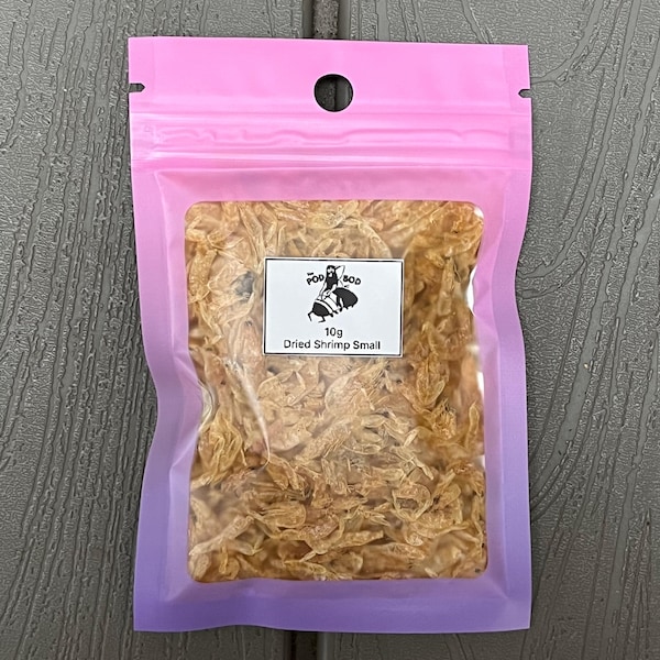Dried Shrimp for Isopods & Millipedes 10g | Natural Protein Invertebrate Food | Small and Large