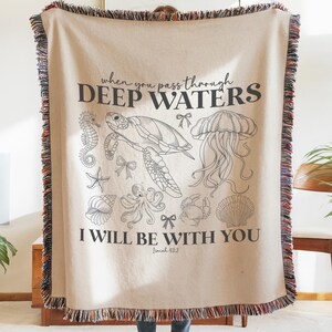 Faith-Inspired Home Decor Throw Christian Prayer Blanket Throw Religious Wall Tapestry Faith Gift Blanket for Women Sympathy Blanket for Her