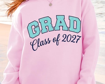 Graduation Gift 2027 Sweatshirt Class of 2027 Grad Crewneck Senior Gift Graduation Shirt 2027 Graduate Gift Comfort Colors Gildan Natural
