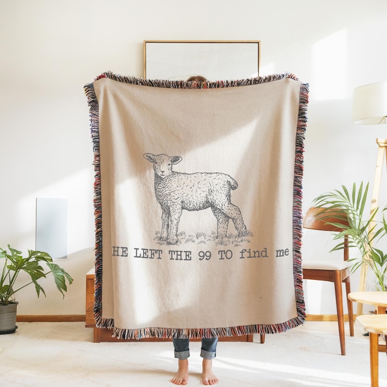 Bible Verse Tapestry Cotton Wall Hanging Multiple Size Options Prayer Space Design Floral Circular Pattern Natural Beige Background Black Text Artwork Multicolored Fringe Border Luke Scripture Quote Faith Inspired Art Home Interior