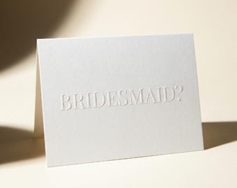 Will You Be My Bridesmaid Card Bridesmaid Proposal Card Bridesmaid Ask Card Bridal Party Invite Wedding Party Proposal Gift
