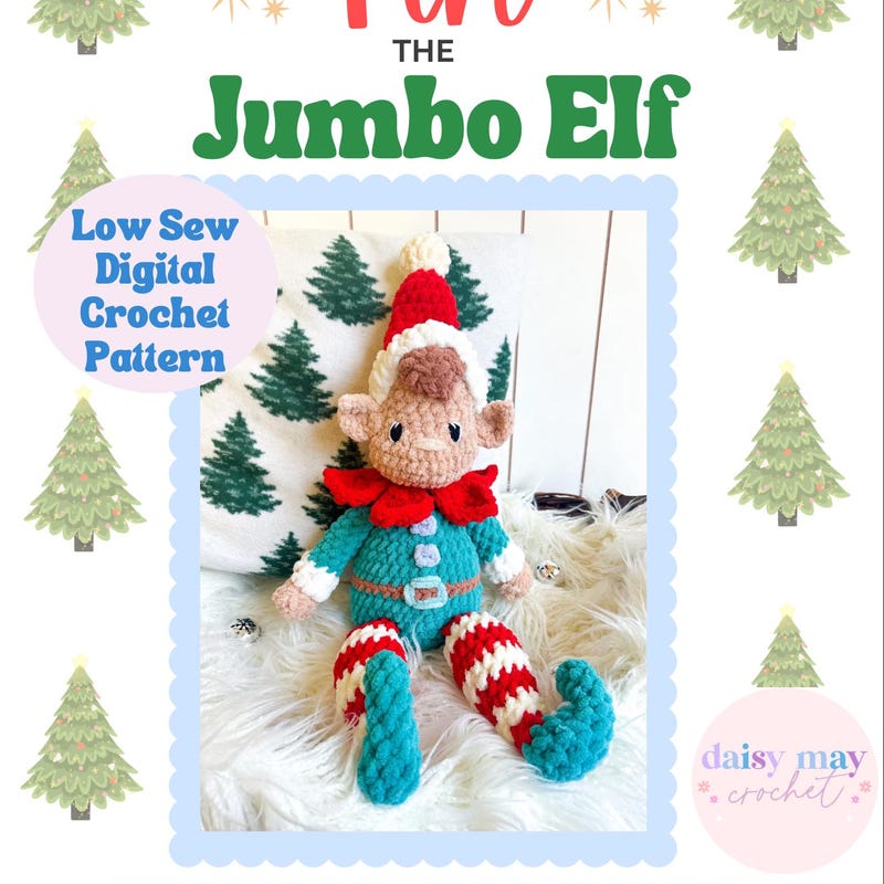 Large Jumbo Christmas Elf - Etsy