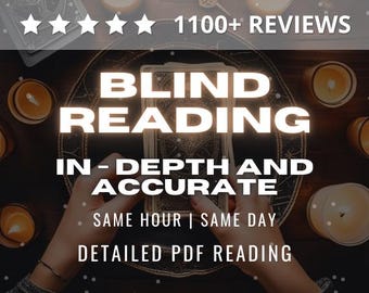 Same Hour - Blind Reading • Psychic Reading • Spiritual General Reading • Find Clarity • PDF